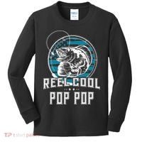 Gift For Fathers Day Reel Cool Pop Pop Fishing Kids Long Sleeve Shirt thumb 0