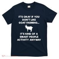 Goat Farmer Funny Smart Goat Farming Gift T-Shirt thumb 0