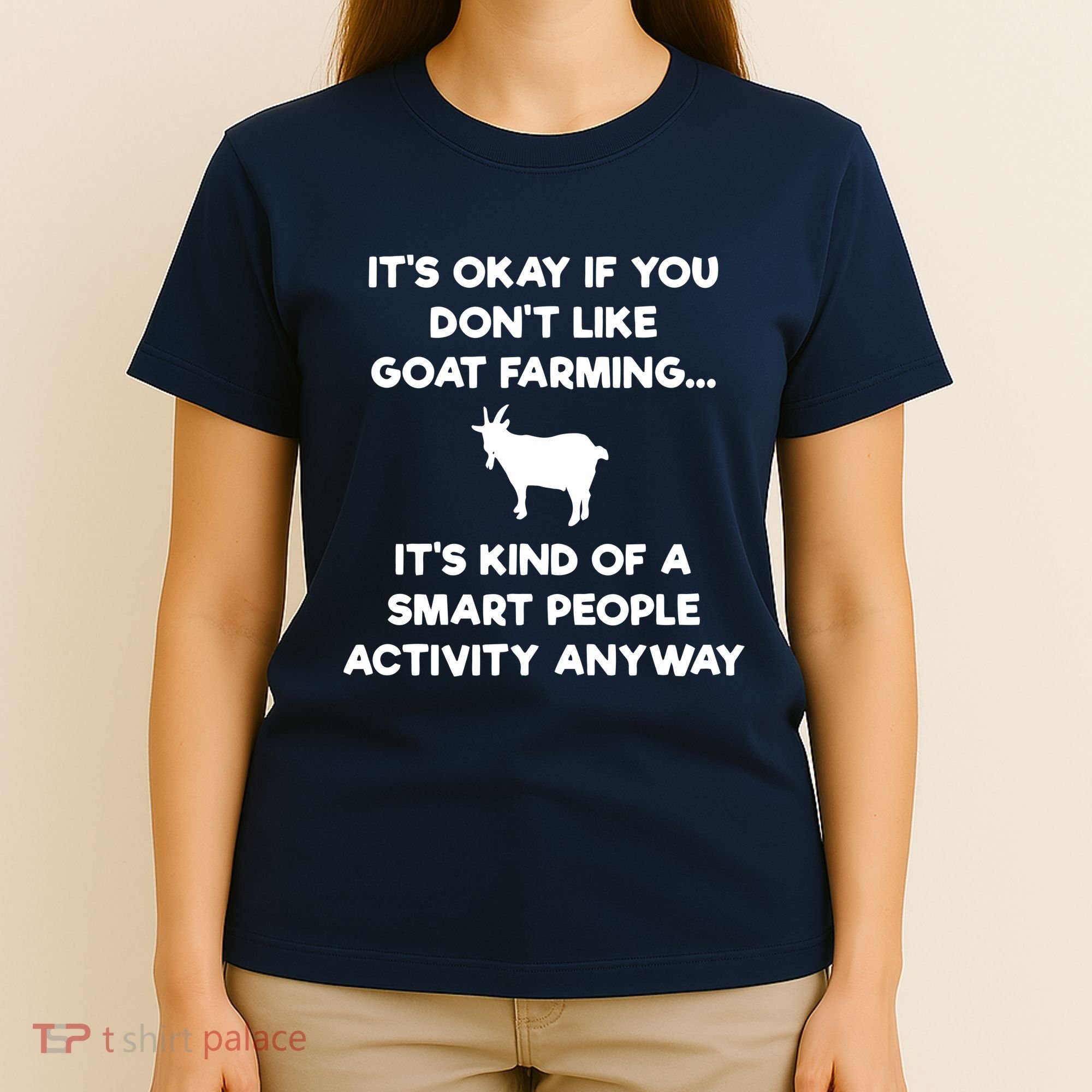 Goat Farmer Funny Smart Goat Farming Gift T-Shirt
