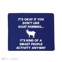Goat Farmer Funny Smart Goat Farming Gift Mousepad thumb 0