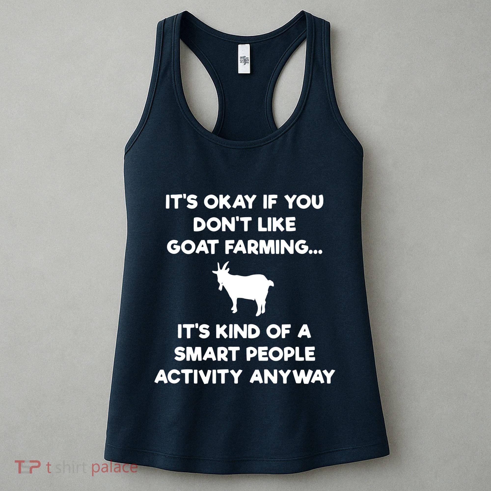 Goat Farmer Funny Smart Goat Farming Gift Women's Tank Top