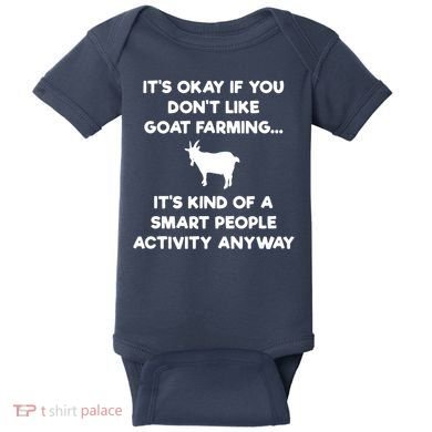 Goat Farmer Funny Smart Goat Farming Gift Baby Bodysuit