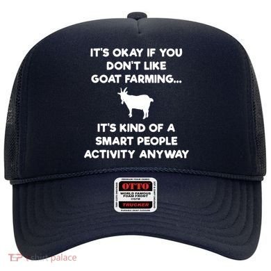 Goat Farmer Funny Smart Goat Farming Gift Hat