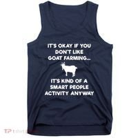 Goat Farmer Funny Smart Goat Farming Gift Tank Top thumb 0
