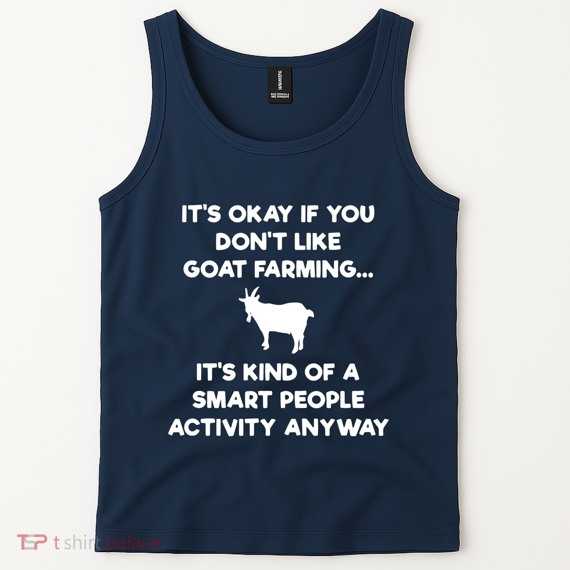 Goat Farmer Funny Smart Goat Farming Gift Tank Top