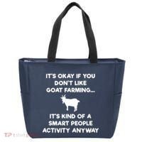 Goat Farmer Funny Smart Goat Farming Gift Tote Bag thumb 0