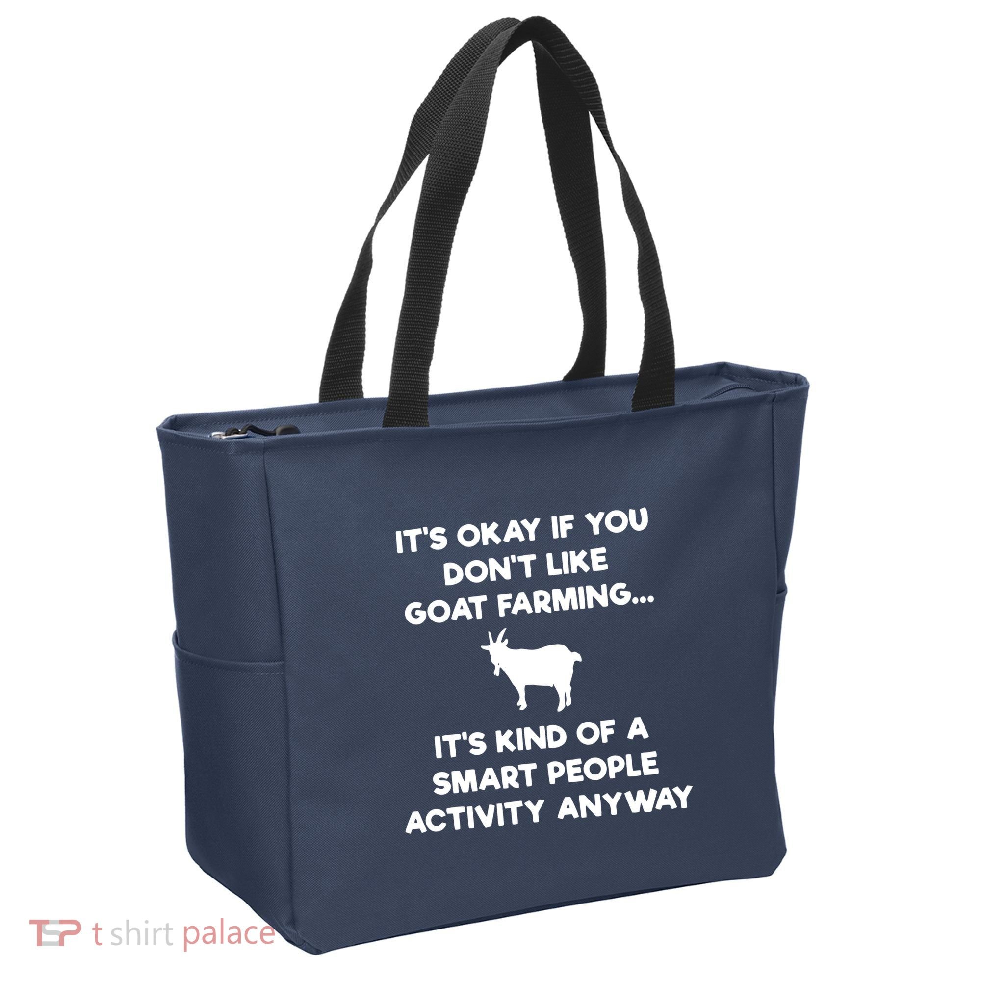 Goat Farmer Funny Smart Goat Farming Gift Tote Bag