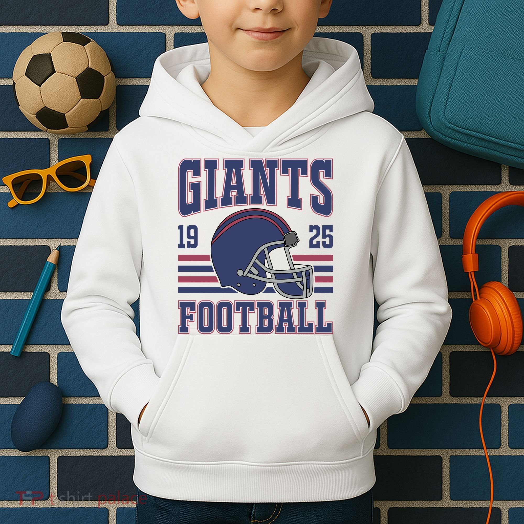 Giants Football Fan 1925 Kids Hoodie