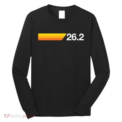 Gift For First Marathon 262 Marathoner Retro Runner Long Sleeve Shirt