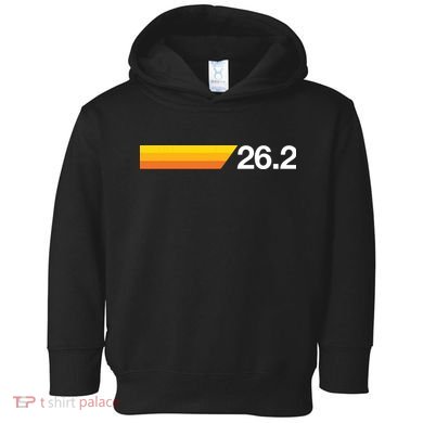 Gift For First Marathon 262 Marathoner Retro Runner Toddler Hoodie