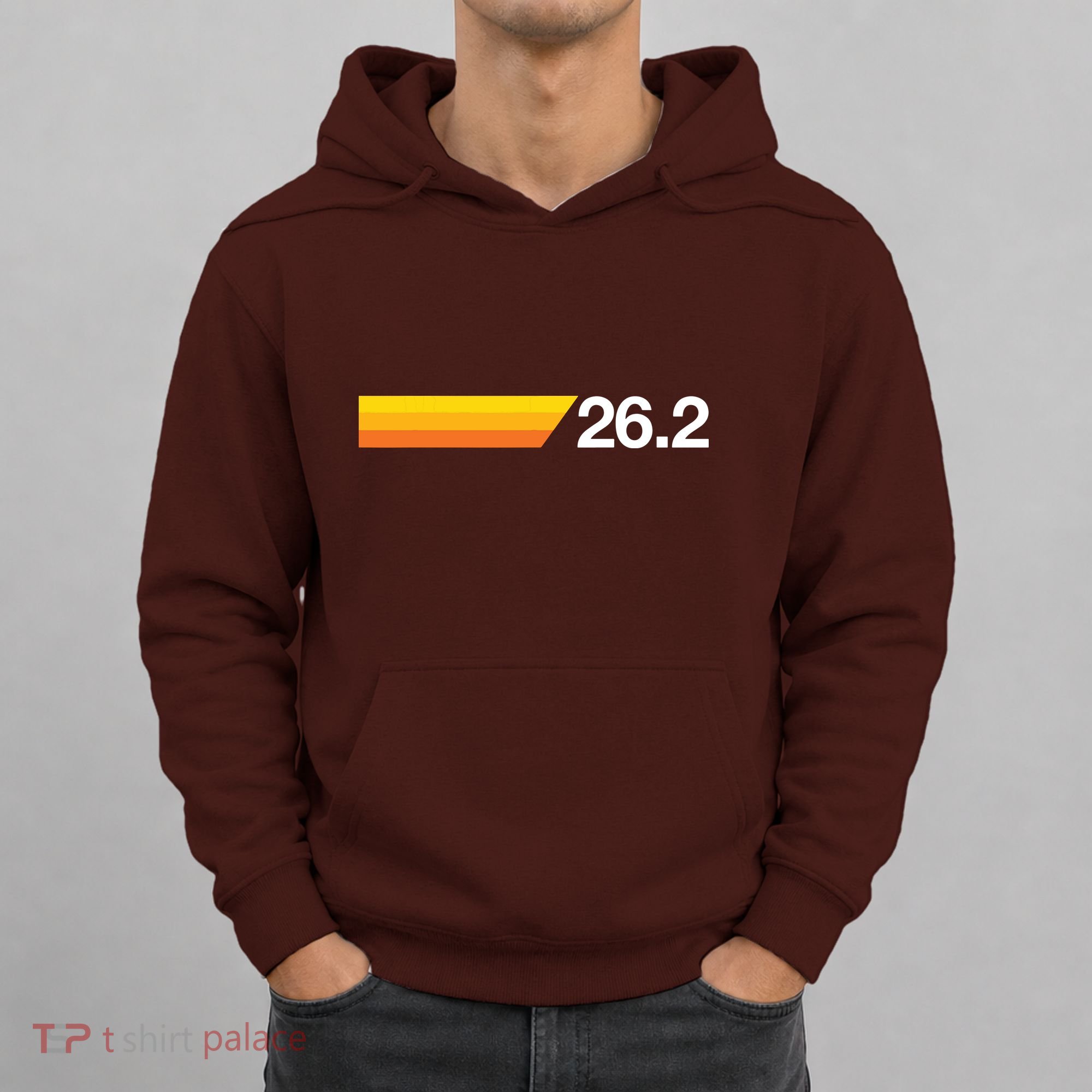 Gift For First Marathon 262 Marathoner Retro Runner Hoodie