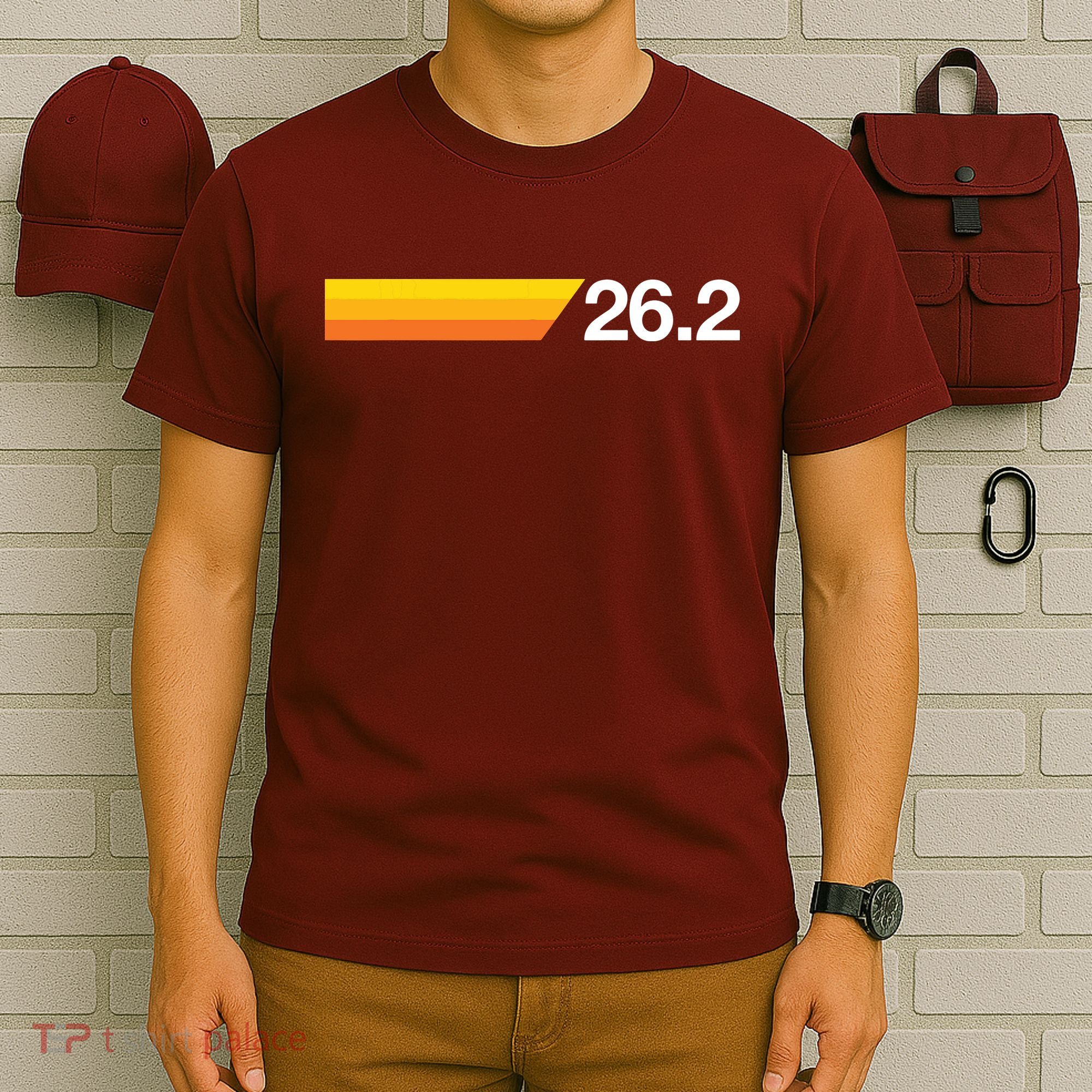 Gift For First Marathon 262 Marathoner Retro Runner T-Shirt