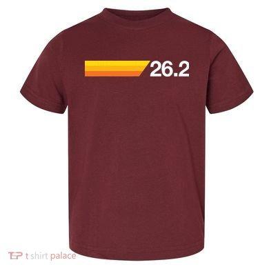 Gift For First Marathon 262 Marathoner Retro Runner Toddler T-Shirt