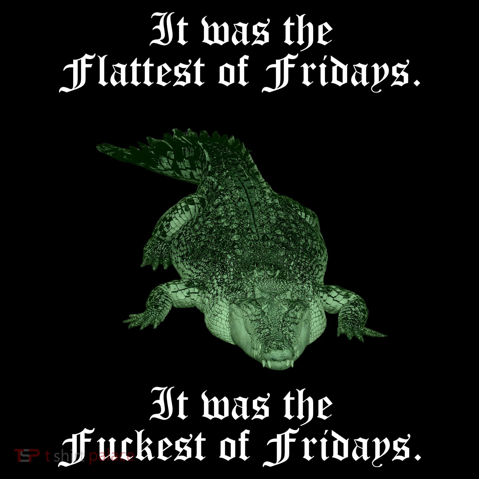 Gator Flat Fuck Friday's Funny Stripe Pom Pom Beanie