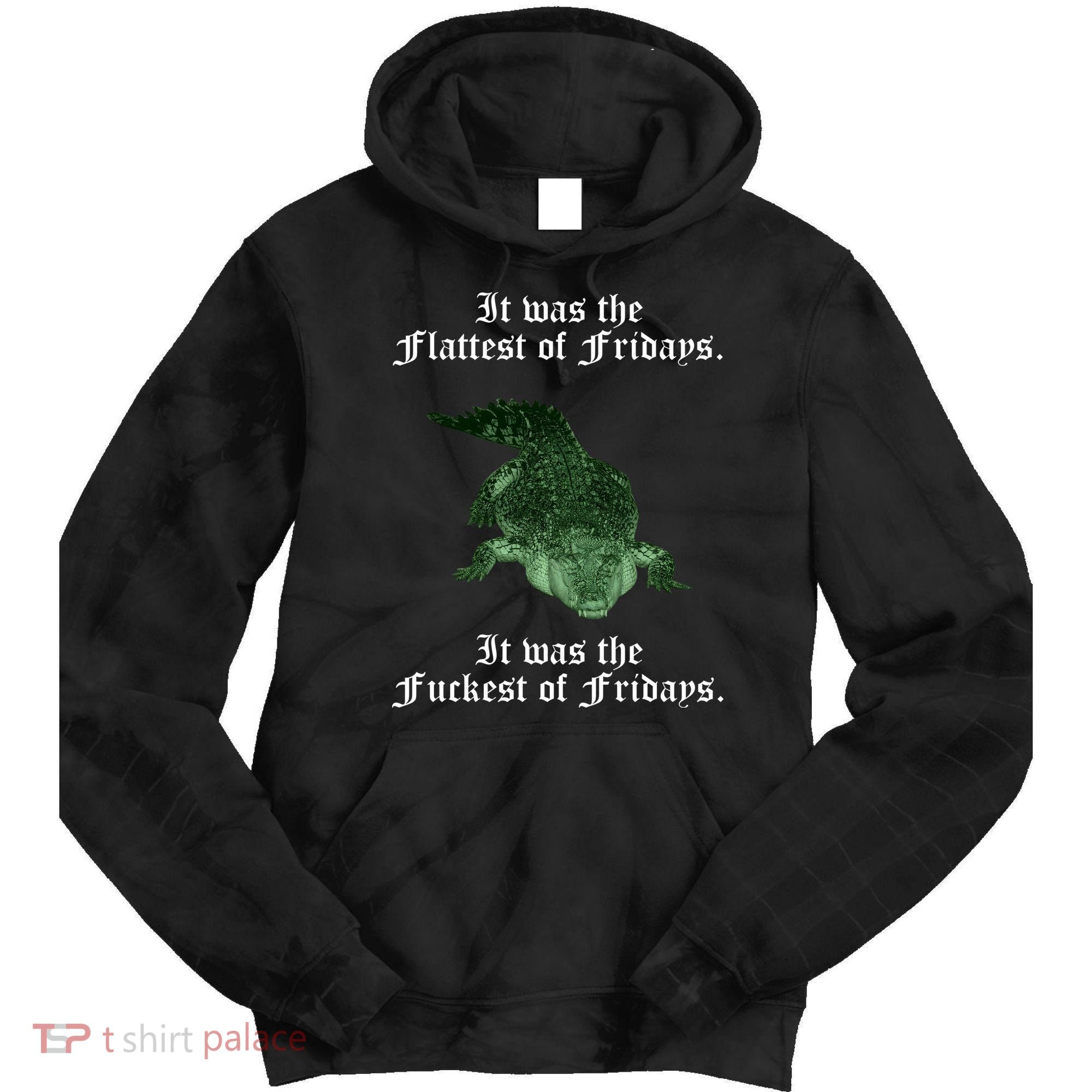 Gator Flat Fuck Friday's Funny Tie Dye Hoodie