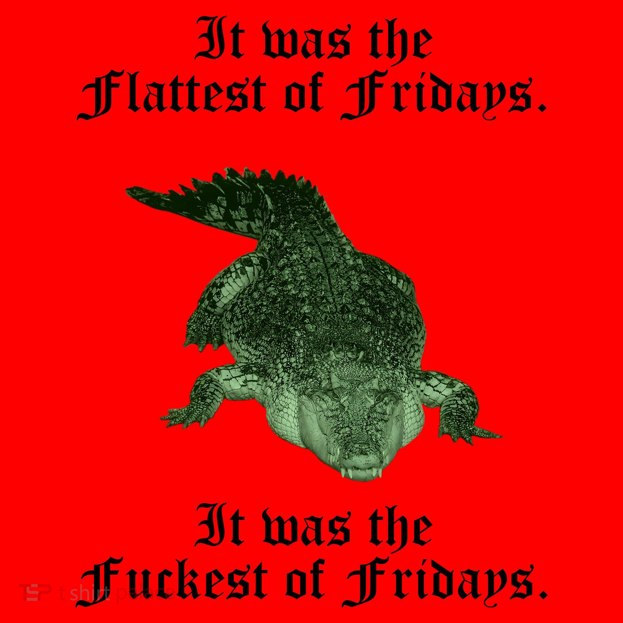 Gator Flat Fuck Friday's Funny Santa Hat