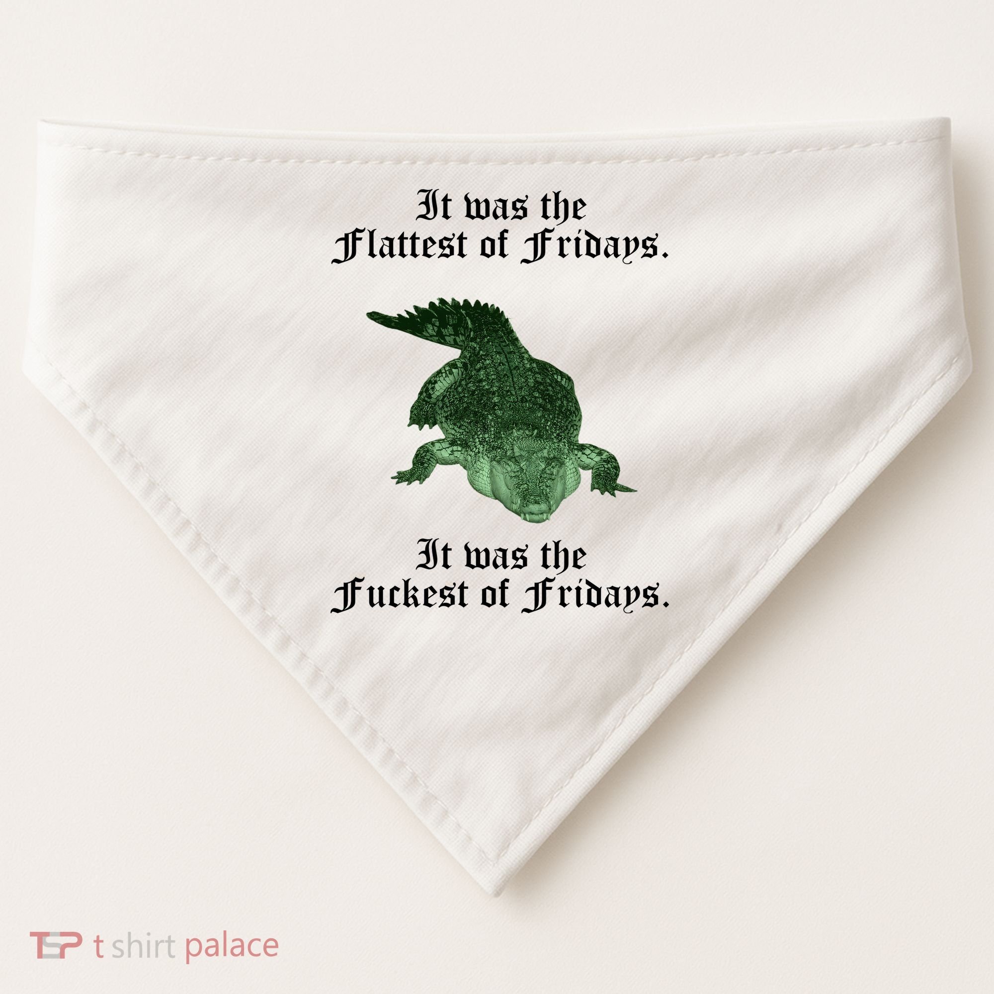 Gator Flat Fuck Friday's Funny USA-Made Doggie Bandana