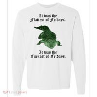 Gator Flat Fuck Friday's Funny Comfort Colors Heavyweight Long Sleeve T-Shirt thumb 0