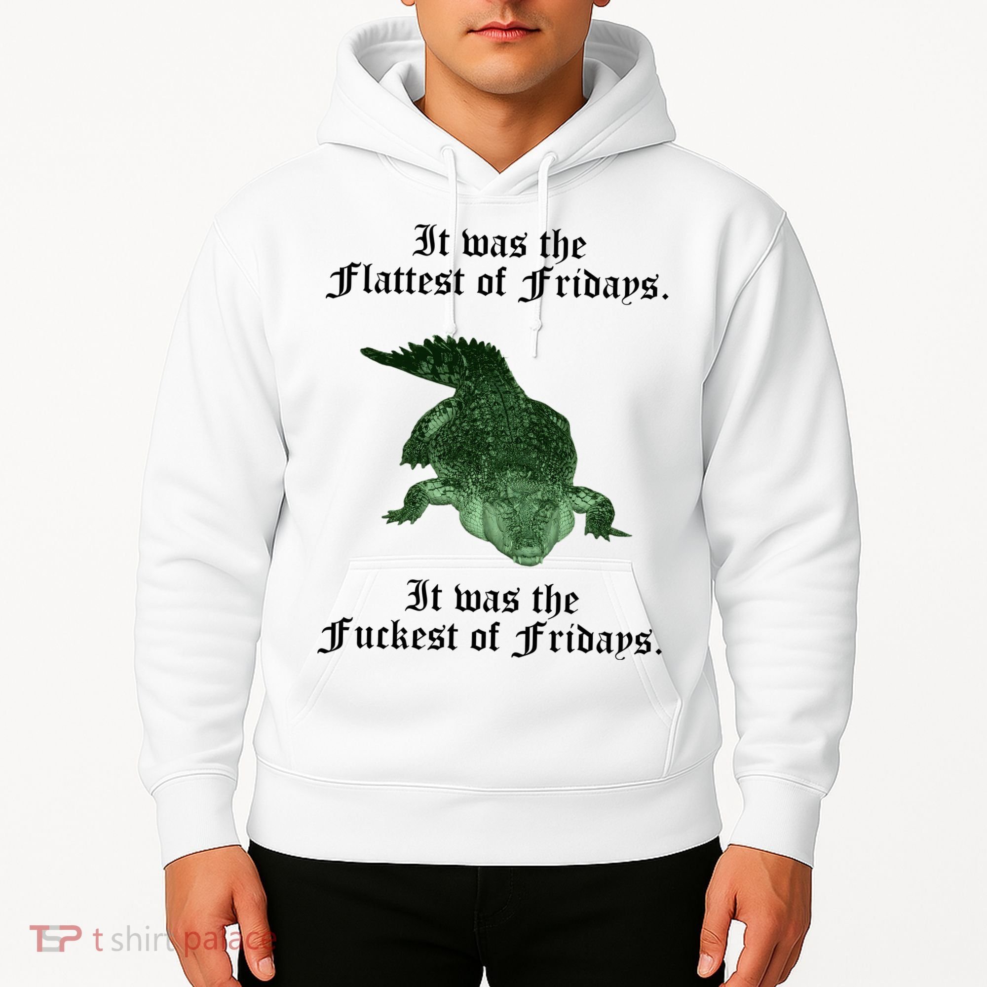 Gator Flat Fuck Friday's Funny Hoodie