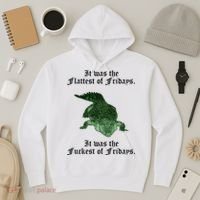 Gator Flat Fuck Friday's Funny Hoodie thumb 3