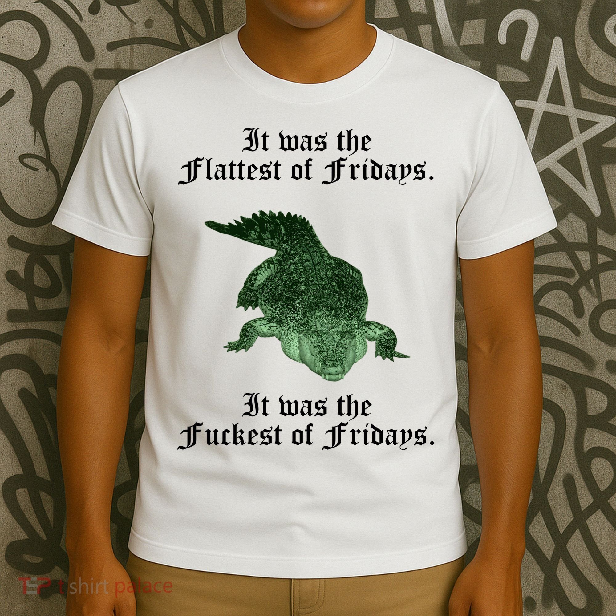 Gator Flat Fuck Friday's Funny T-Shirt