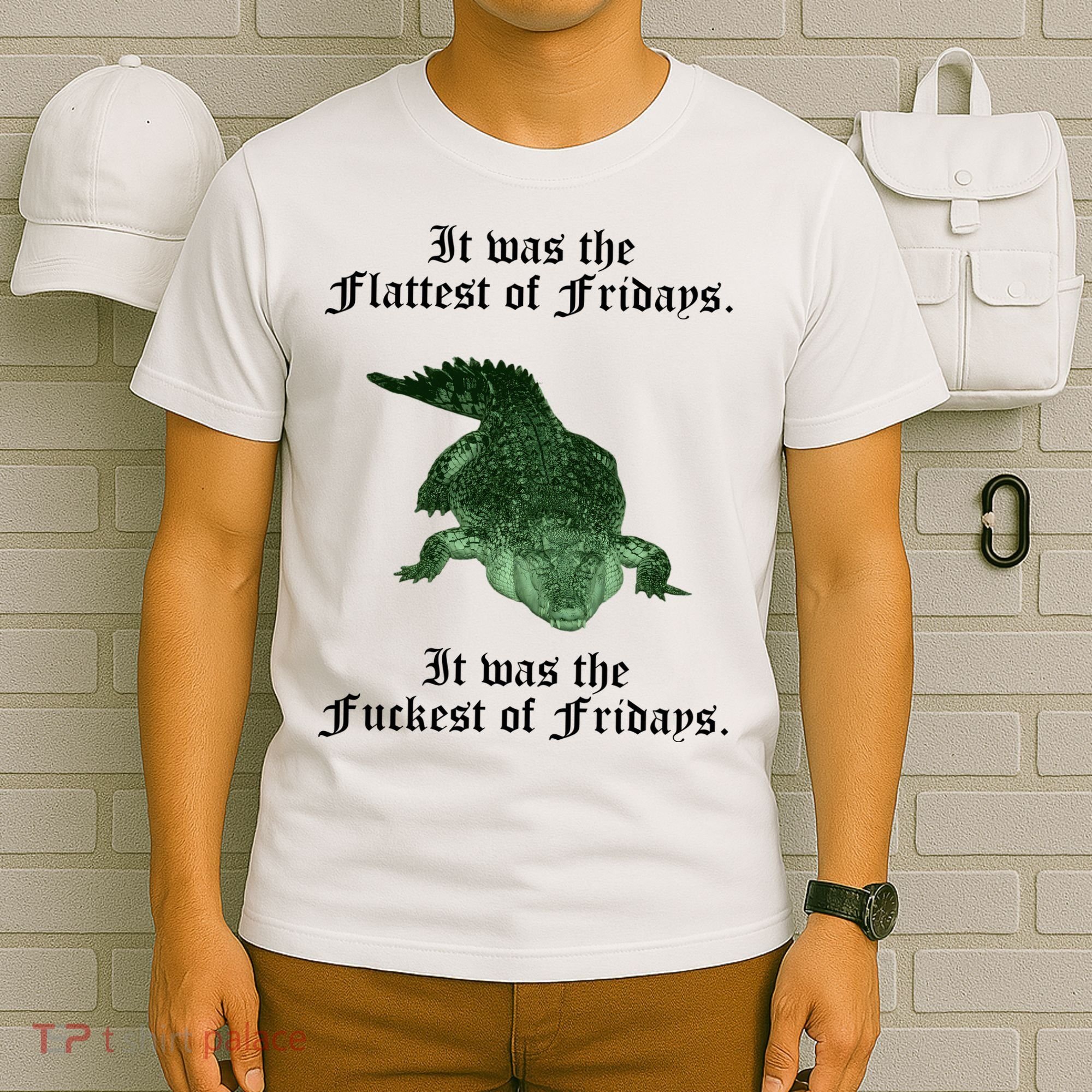 Gator Flat Fuck Friday's Funny T-Shirt