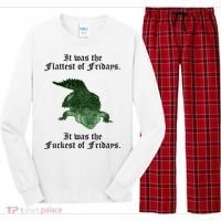 Gator Flat Fuck Friday's Funny Long Sleeve Pajama Set thumb 0