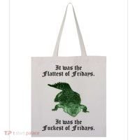 Gator Flat Fuck Friday's Funny Tote Bag thumb 0