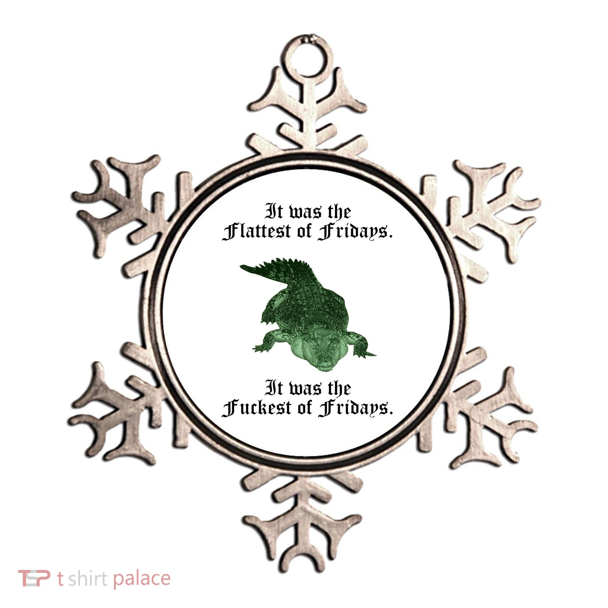 Gator Flat Fuck Friday's Funny Ornament