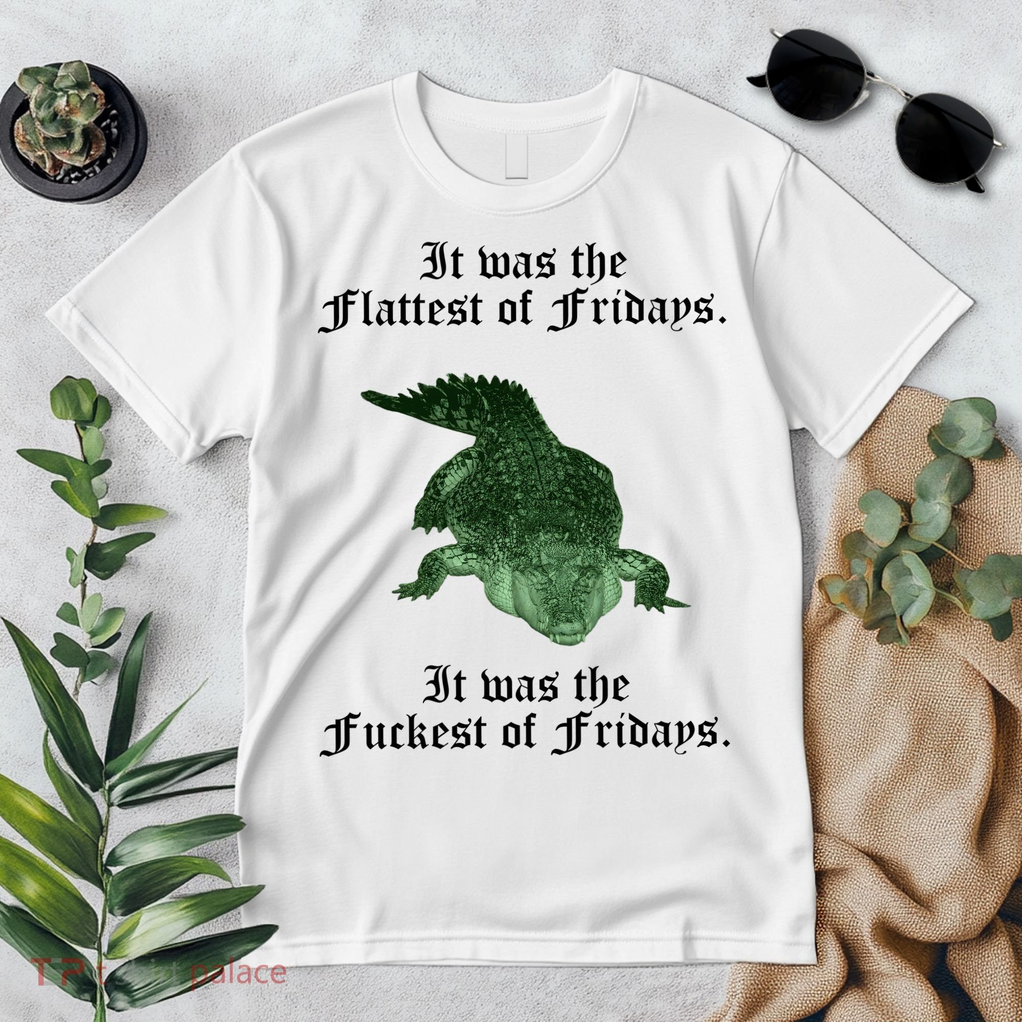 Gator Flat Fuck Friday's Funny Premium T-Shirt