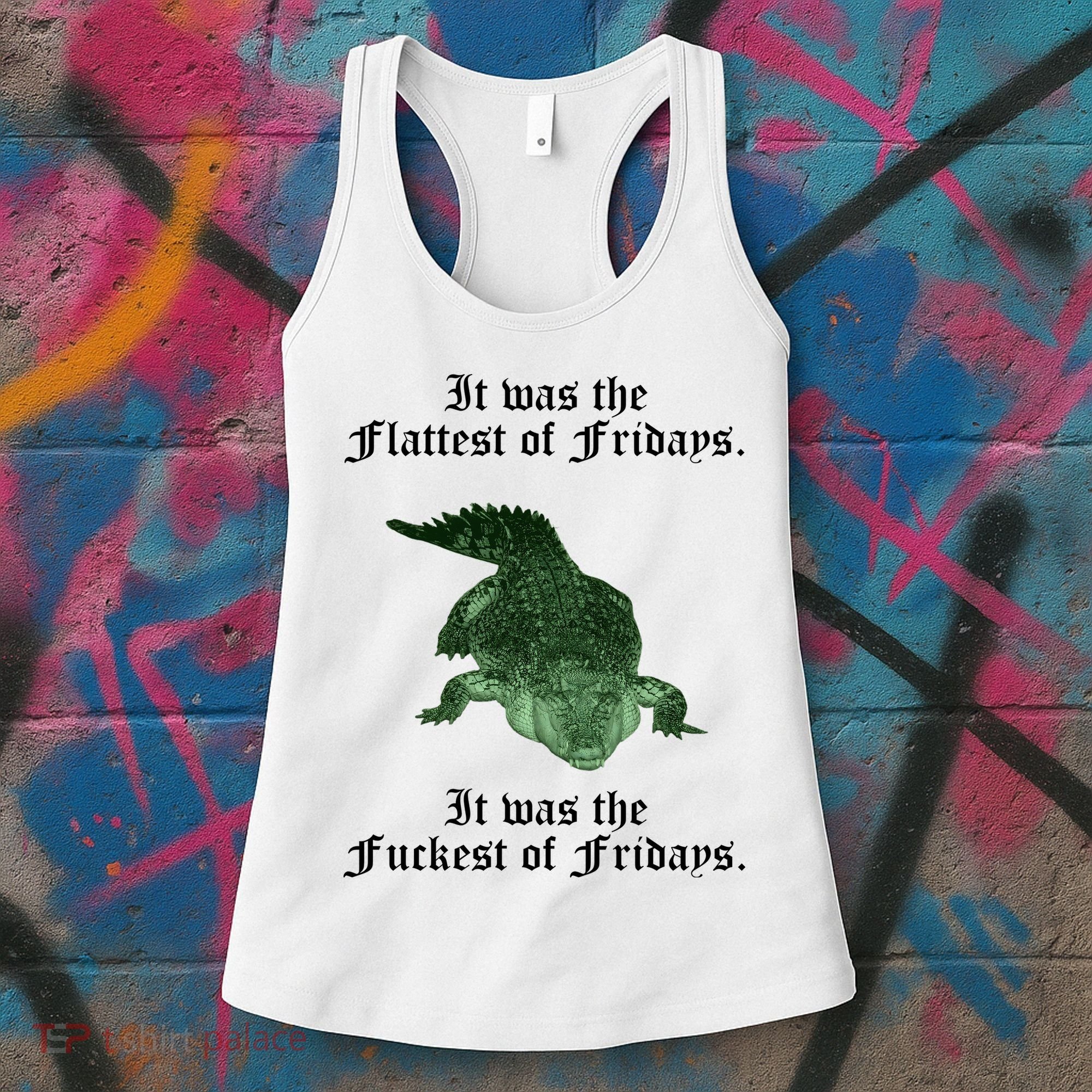 Gator Flat Fuck Friday's Funny Women's Tank Top