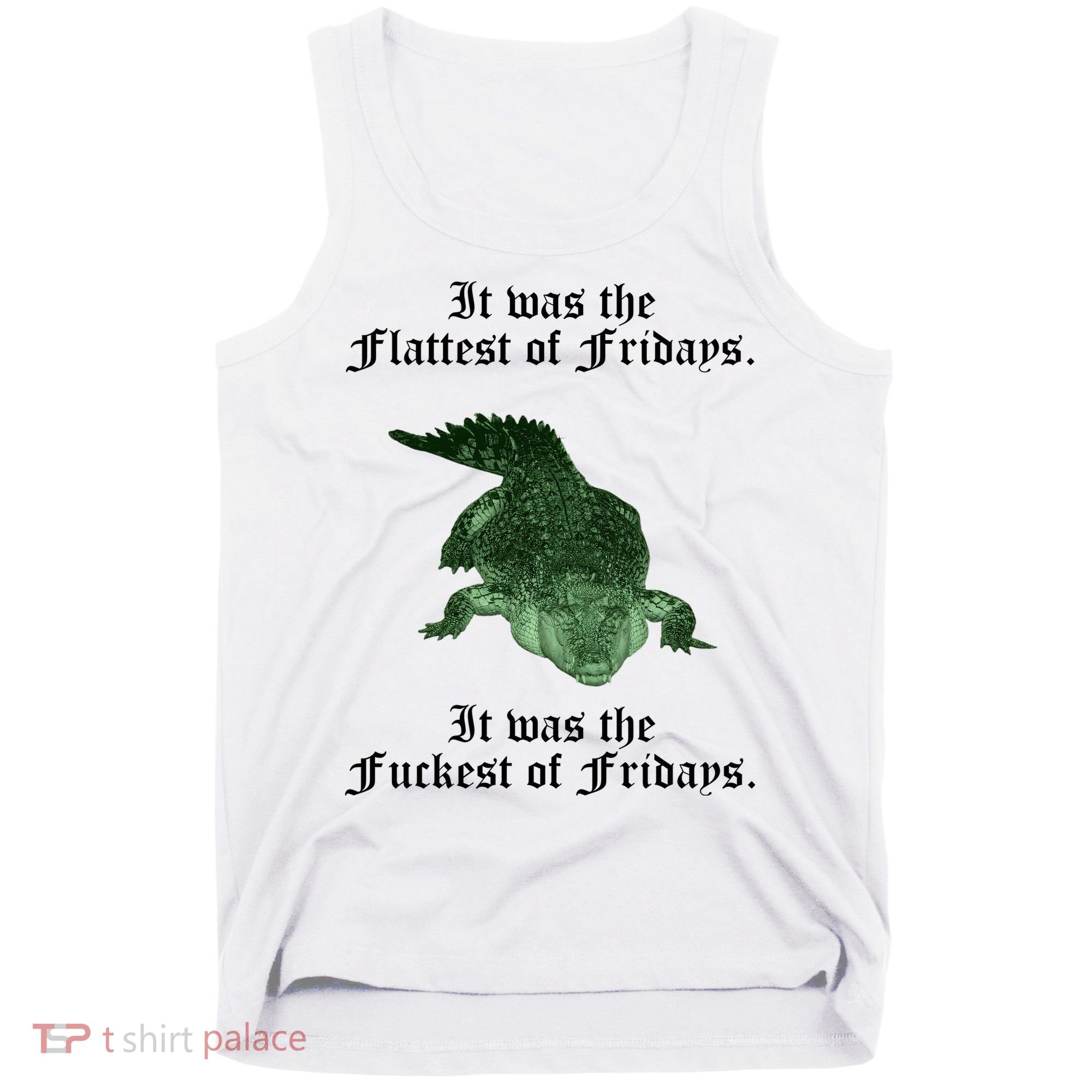 Gator Flat Fuck Friday's Funny Tank Top