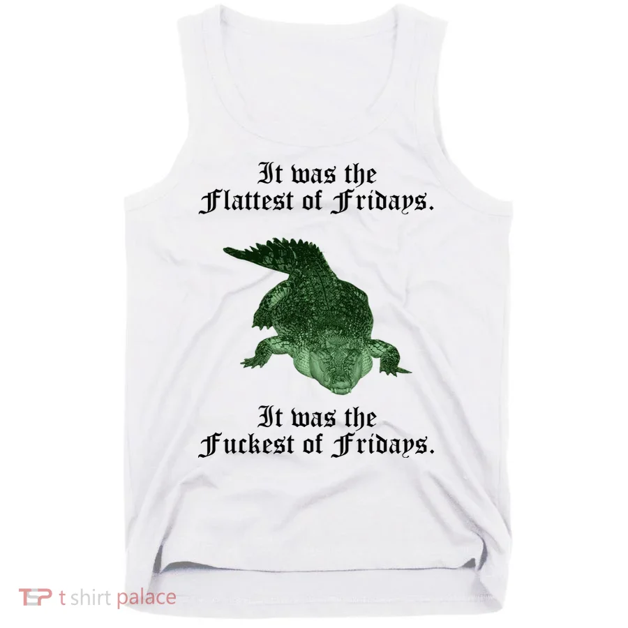 Gator Flat Fuck Friday's Funny Tank Top