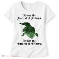 Gator Flat Fuck Friday's Funny Women's T-Shirt thumb 0