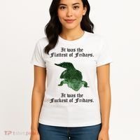 Gator Flat Fuck Friday's Funny Women's T-Shirt thumb 4