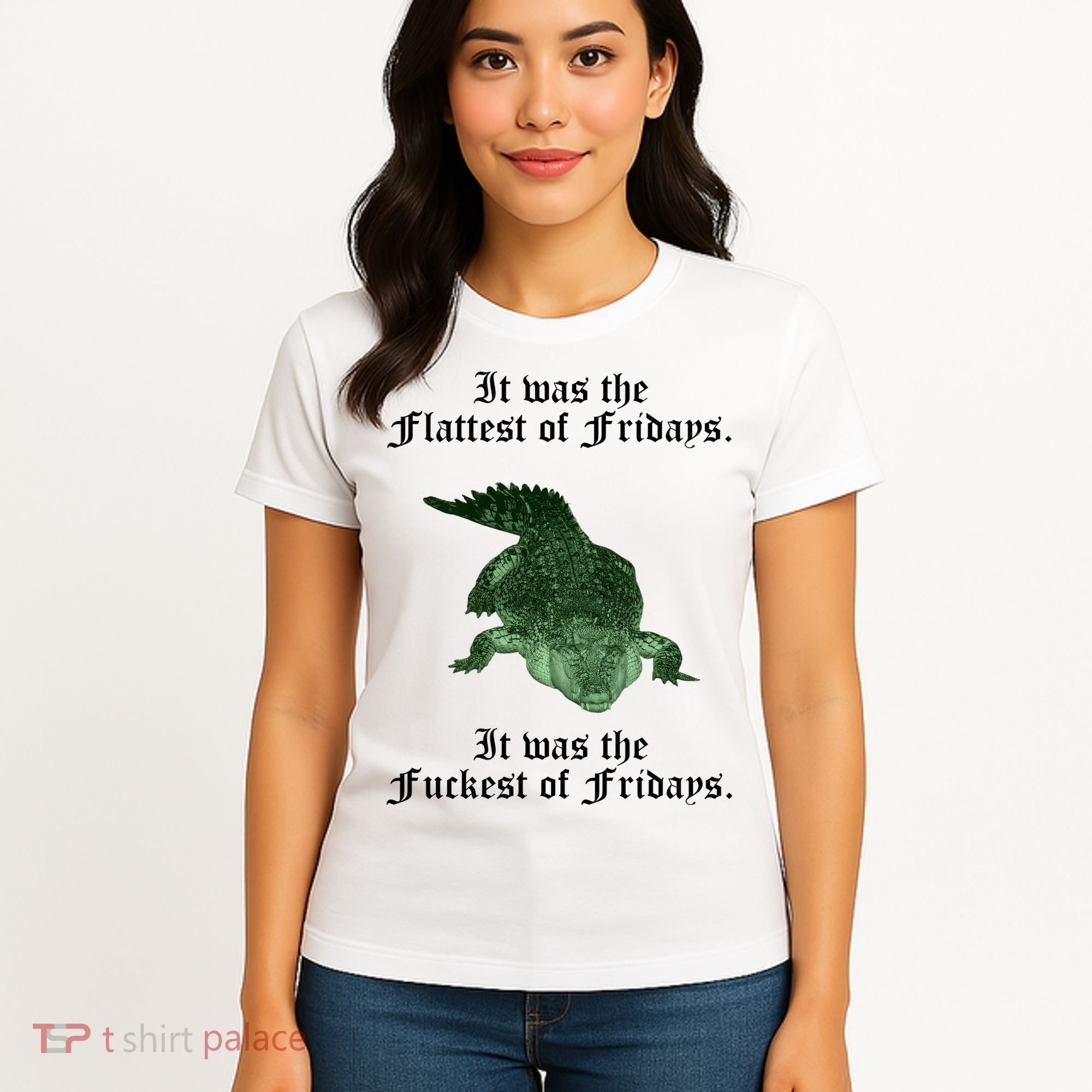 Gator Flat Fuck Friday's Funny Women's T-Shirt