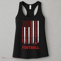 Georgia Football Fan American Flag Women's Tank Top thumb 3