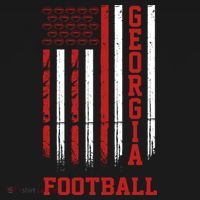 Georgia Football Fan American Flag Women's Tank Top thumb 5