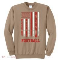 Georgia Football Fan American Flag Sweatshirt thumb 0