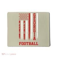 Georgia Football Fan American Flag Mousepad thumb 0