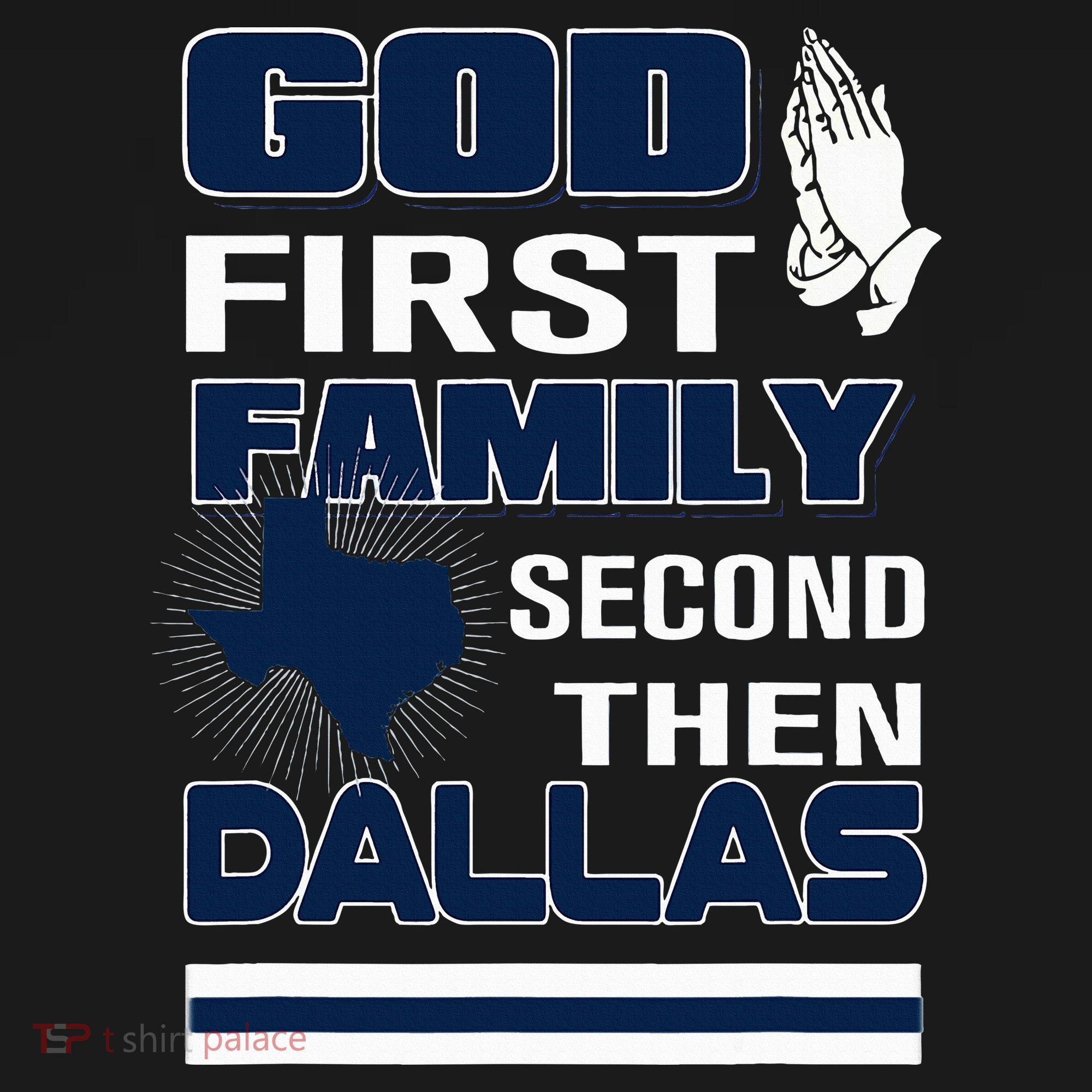 God First Family Second Then Dallas. Dallas Lovers Oufit Women's Hoodie