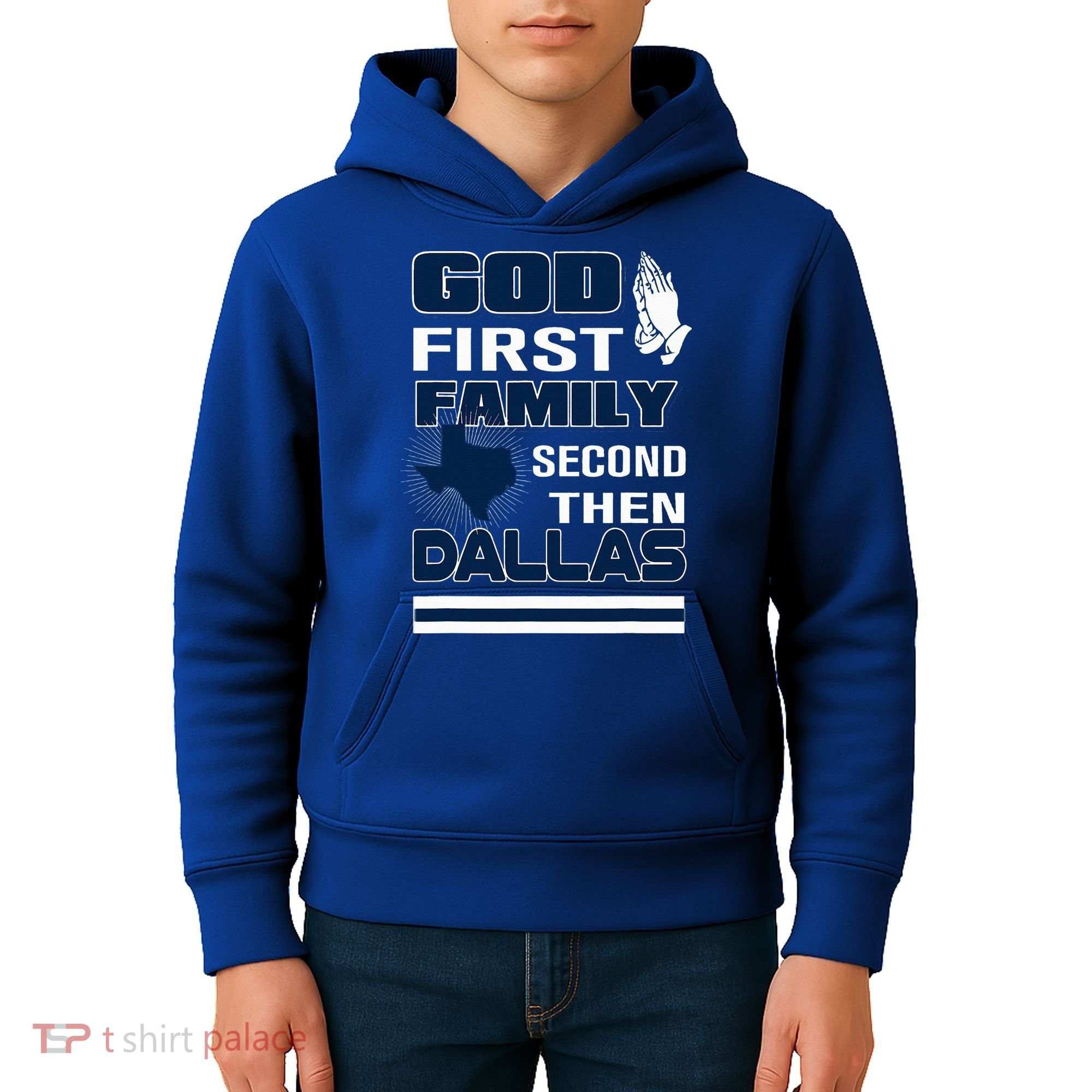 God First Family Second Then Dallas. Dallas Lovers Oufit Kids Hoodie