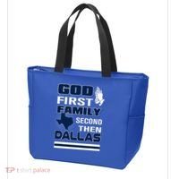 God First Family Second Then Dallas. Dallas Lovers Oufit Tote Bag thumb 3