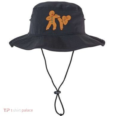 Gingerbread Fight Funny Holiday Bucket Hat