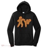 Gingerbread Fight Funny Holiday Women's Hoodie thumb 0