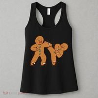 Gingerbread Fight Funny Holiday Women's Tank Top thumb 3