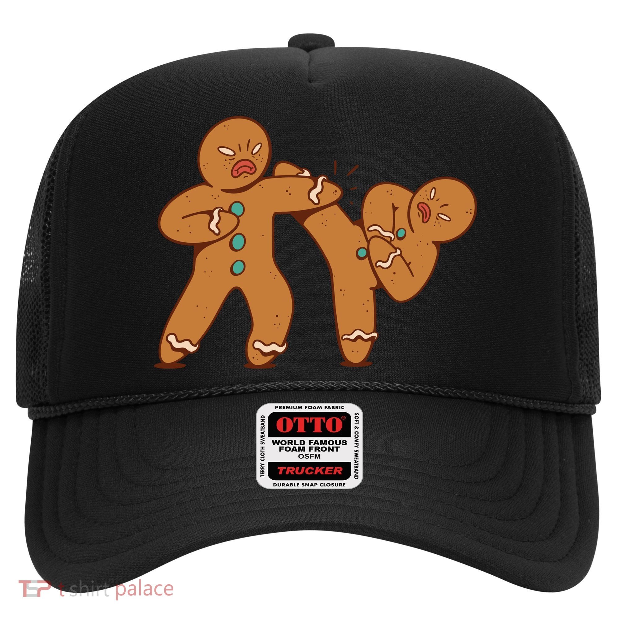 Gingerbread Fight Funny Holiday Hat