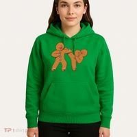 Gingerbread Fight Funny Holiday Hoodie thumb 5