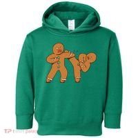 Gingerbread Fight Funny Holiday Toddler Hoodie thumb 0