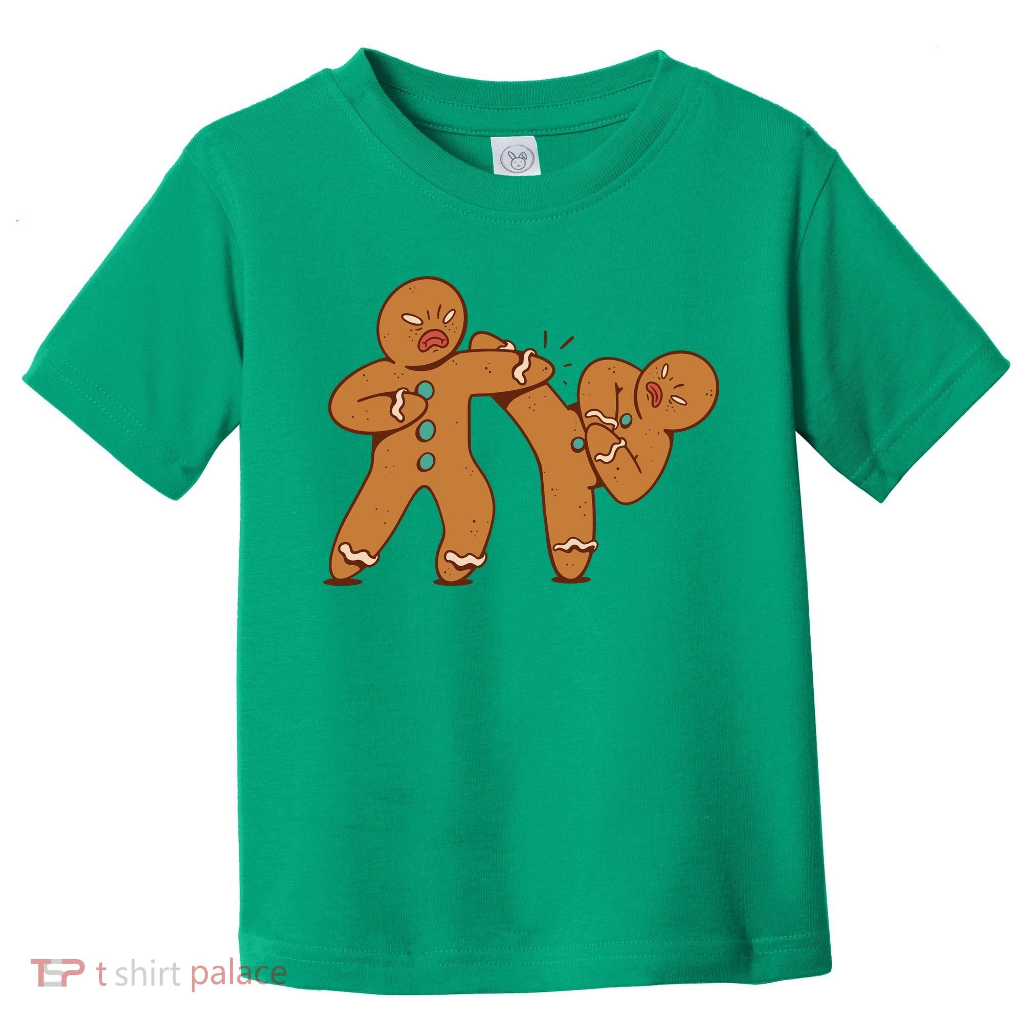 Gingerbread Fight Funny Holiday Toddler T-Shirt